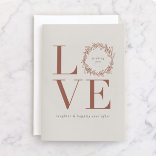 Love and Laughter Individual Wedding Greeting Cards