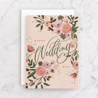Floral Wedding Individual Wedding Greeting Cards