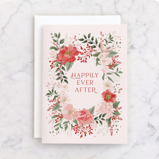 happily Individual Wedding Greeting Cards