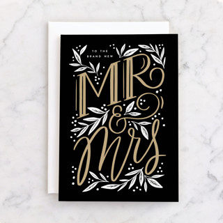 Brand New Mr. & Mrs. Individual Wedding Greeting Cards
