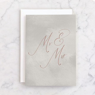 Simply Married Individual Wedding Greeting Cards