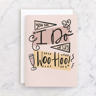 Woo-hoo! Individual Wedding Greeting Cards