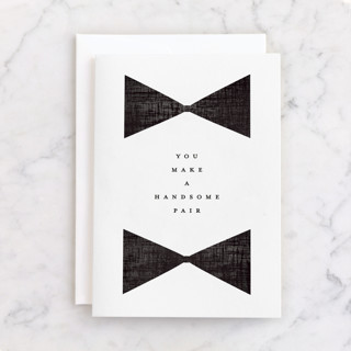 Beau tied Individual Wedding Greeting Cards