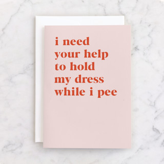 Bridal duty Individual Wedding Greeting Cards