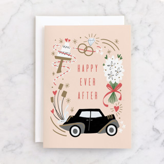 Happy Day Individual Wedding Greeting Cards