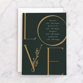 Love- Corinthians Individual Wedding Greeting Cards
