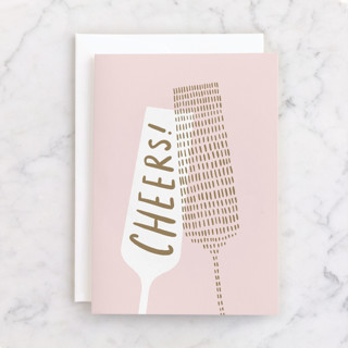 Cheers Glass Individual Wedding Greeting Cards