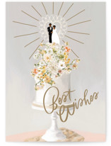 Best Wishes Wedding Cak... by Marabou Design