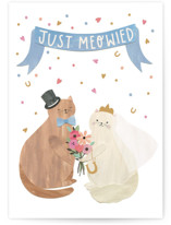 Just Meowied Individual Wedding Greeting Cards