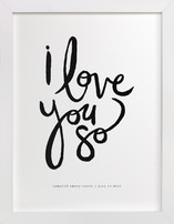 I Love You So Children's Art Prints