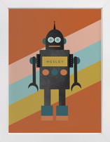 Retro Robot Children's Art Prints