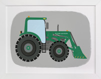 Front End Loader Tractor Children's Art Prints