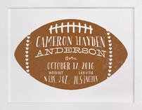 Football Stats Children's Art Prints