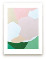 Abstracted Summer Hills by Jennifer Hallock