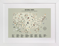 National Parks of USA Children's Art Prints