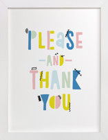Please and Thank You Children's Art Prints