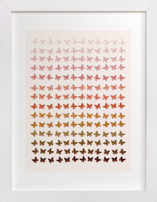 Ombre Butterflies Children's Art Prints