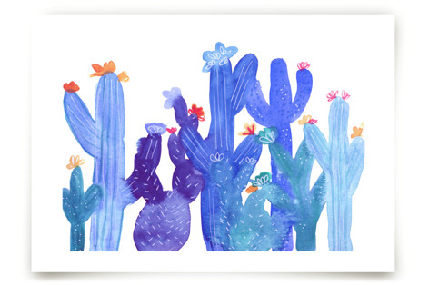 Blue Desert Art Prints