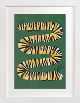 Squiggly Caterpillar Children's Art Prints