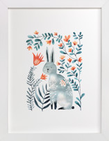 Meadow Bunny Children's Art Prints