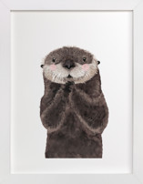 Baby Animal Sea Otter Children's Art Prints