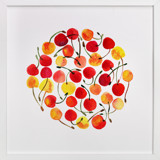 whimsical watercolor cherries Children's Art Prints