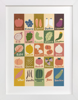 Edible ABCs Children's Art Prints