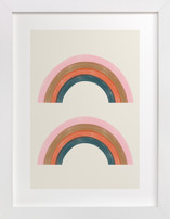 Double Vintage Rainbow Children's Art Prints