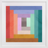 Modern Quilt Geometric Children's Art Prints