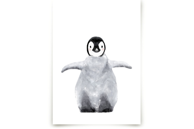 Baby Animal Penguin Children's Art Prints by Cass Loh | Minted