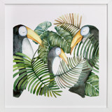 Toucan jungle family Children's Art Prints