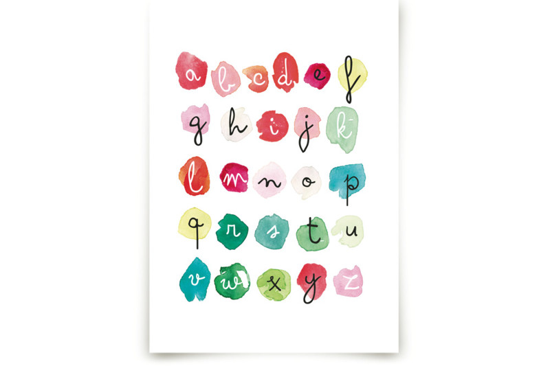 Alpha Dots Children's Art Prints by Kelly Ventura Minted
