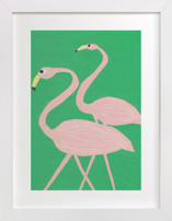 Flamingo Amigos Children's Art Prints