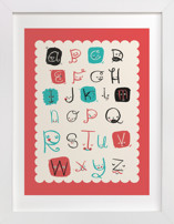Alphabet Friends Children's Art Prints