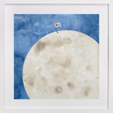 Moon And Back Children's Art Prints