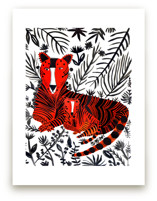 Jubilant Corral Tigers by marcia biasiello