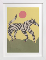 Black and White Horse Children's Art Prints