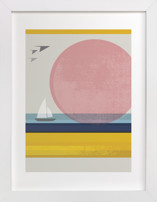 pink horizon Children's Art Prints