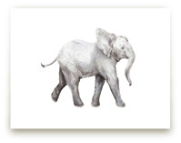 Baby Watercolor Elephan... by Lauren Rogoff