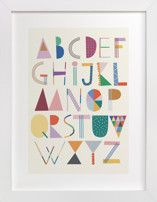 The Most Colorful Alphabet Children's Art Prints