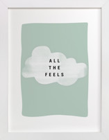 all the feels Children's Art Prints