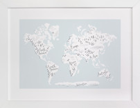 Beautiful World Map Children's Art Prints