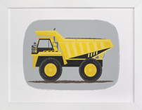 The Construction Dump truck Children's Art Prints