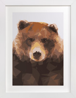 Poly Bear Children's Art Prints