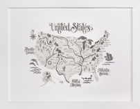 Pirate Map Children's Art Prints