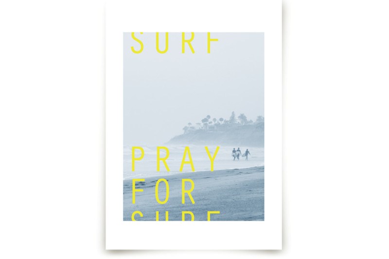 Pray for Surf Children's Art Prints by Eric Clegg Minted