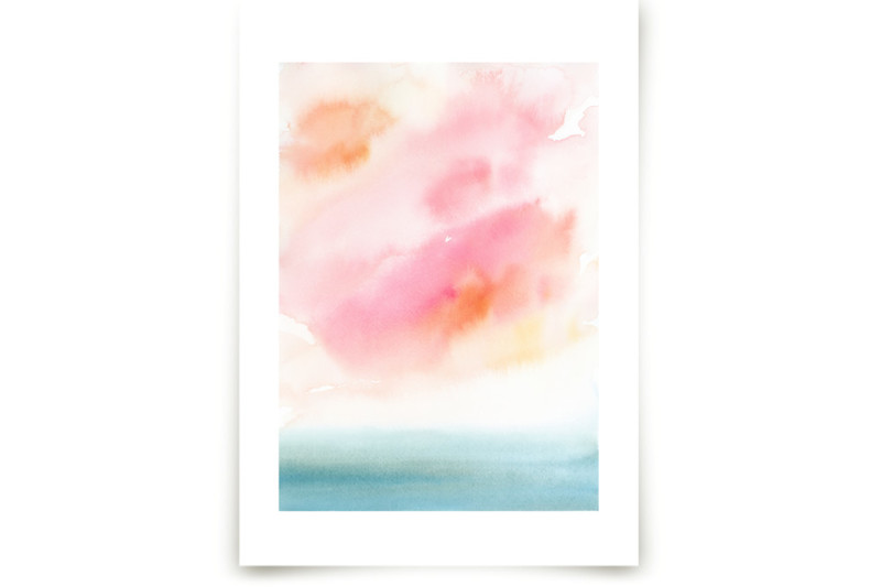 Sherbet Sky Children's Art Prints by Lindsay Megahed Minted