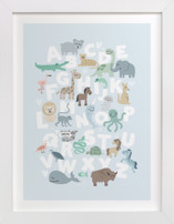Wild Animal Alphabet Children's Art Prints