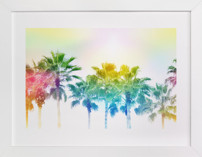 Rainbow palms Children's Art Prints
