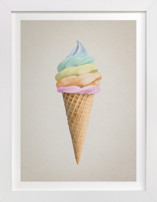 Rainbow Ice Cream Children's Art Prints